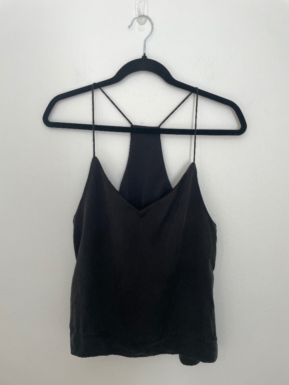 Lululemon Wake & Flow Camisole Tank Top Womens Small Racerback Strappy, Black